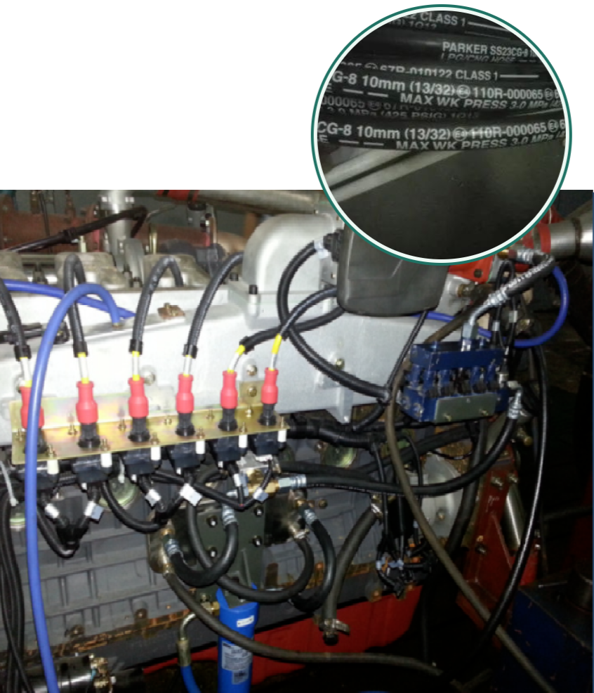 案例分享 | SS23CG软管在CNG气体机上的应用